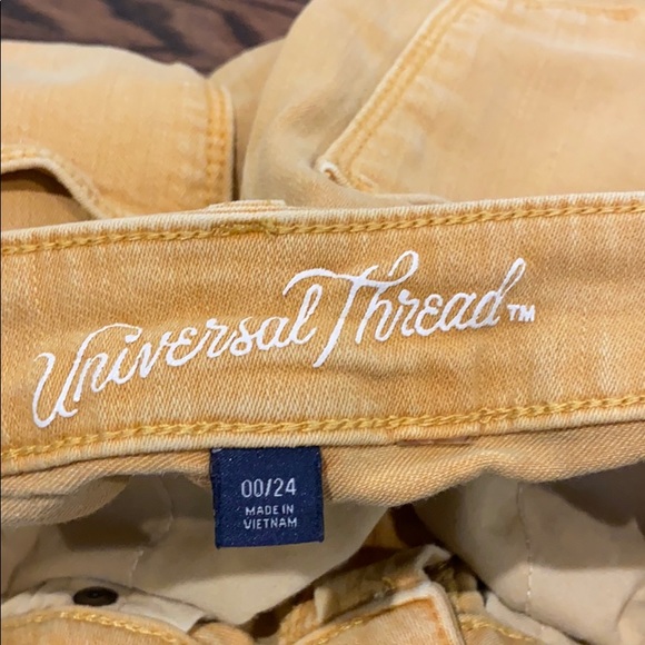 Mustard yellow jean shorts! - Picture 3 of 3